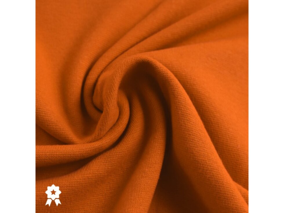 Bavlněný náplet hladký 250g - Oranžová