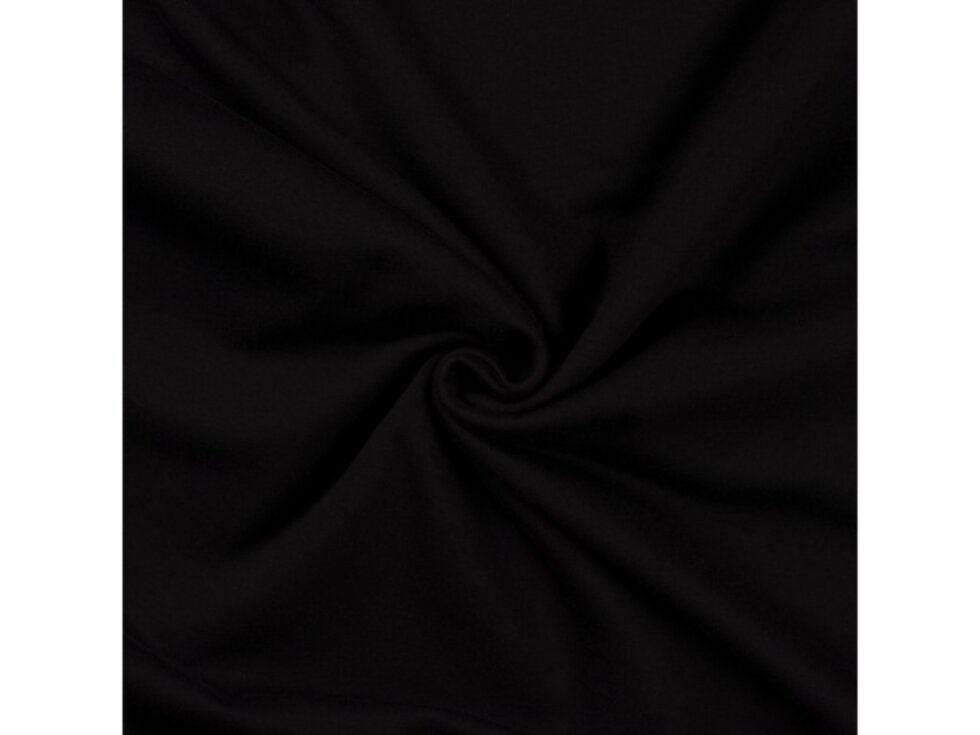 Jednobarevná teplákovina 235g - Černá