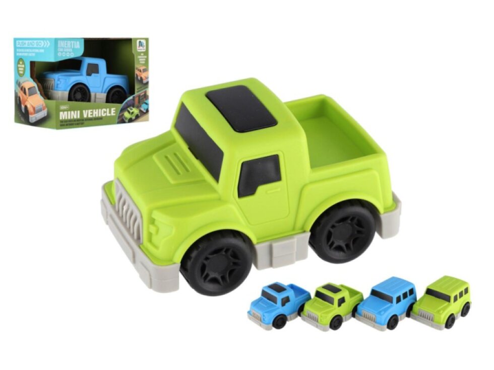 Auto mini plast 9cm na setrvačník 4 druhy