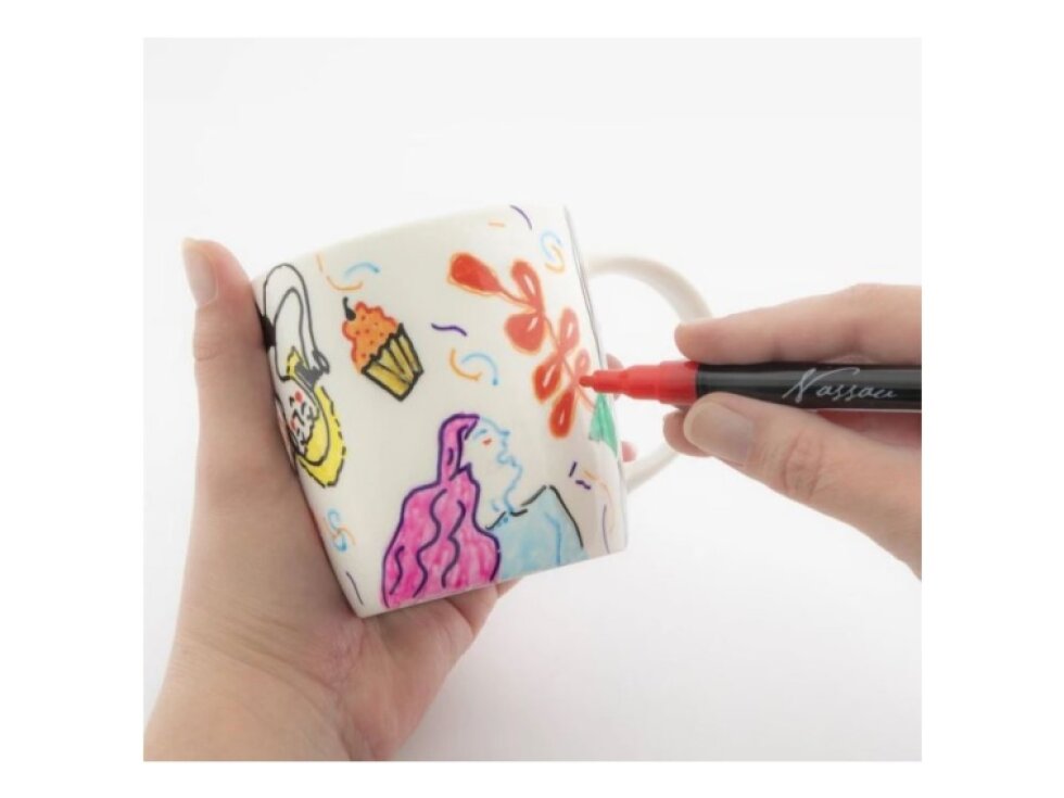 Fixy na porcelán, sklo - 6ks