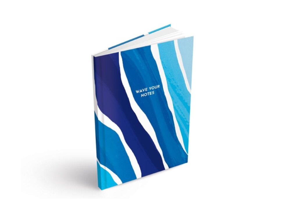 Záznamová kniha A4, 100l/čistá - Modrá