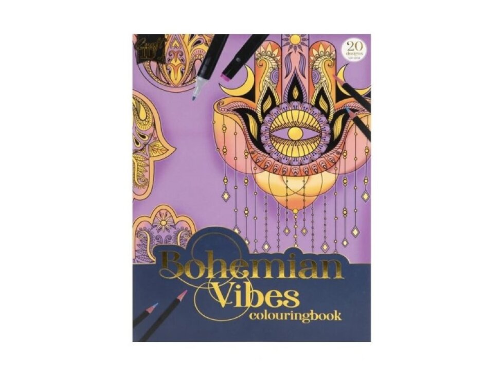 Omalovánky antistresové 20 listů, 250 gms modré