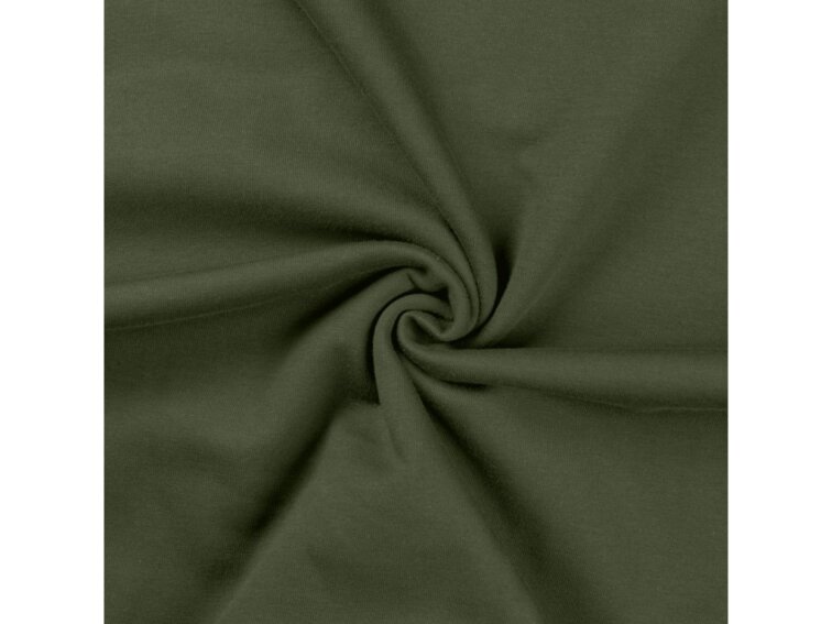 Jednobarevná teplákovina 235g - Khaki