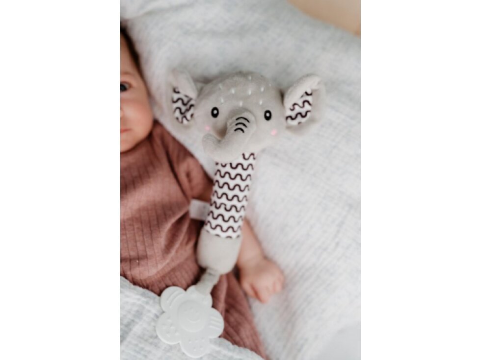 Slon babyted pískátko/kousátko plyš 0m+