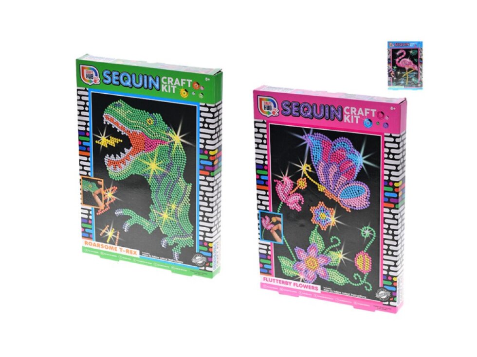 Dekorativní sada s flitry pro vytvoření třpytivého obrázku - 23 x 32,5 cm