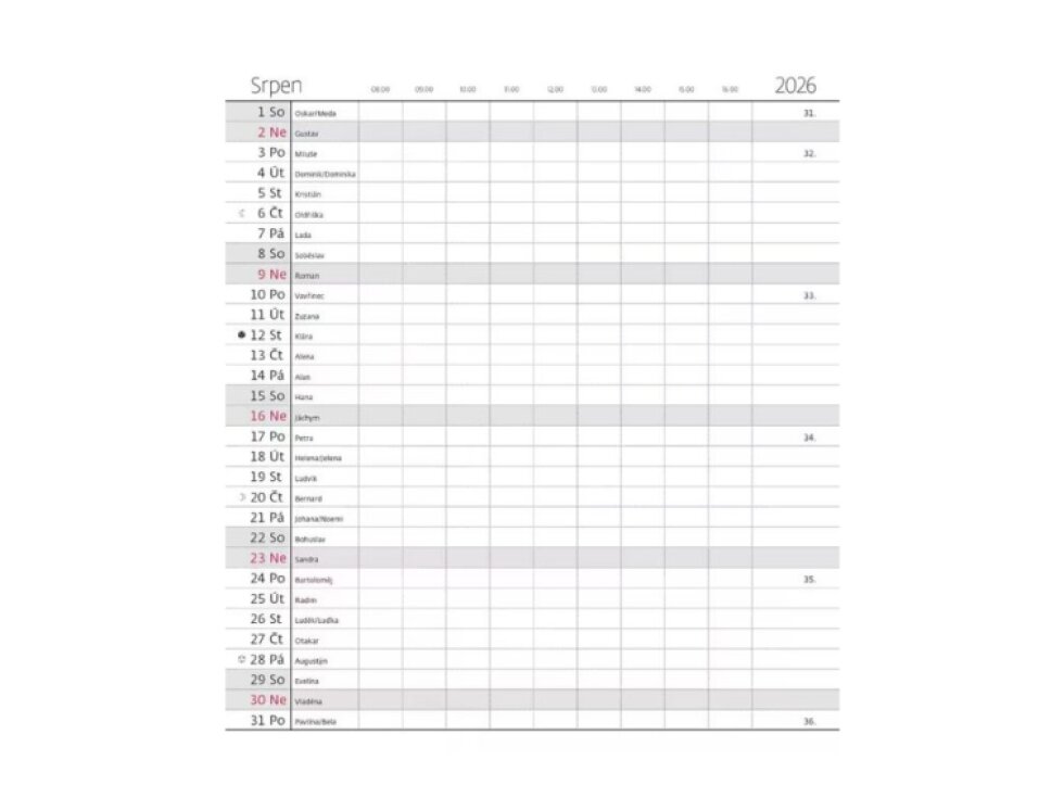 Měsíční diář Torino modrý