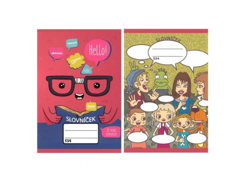 Školní sešit 534 - A5, slovníček, linkovaný - 3 sloupce