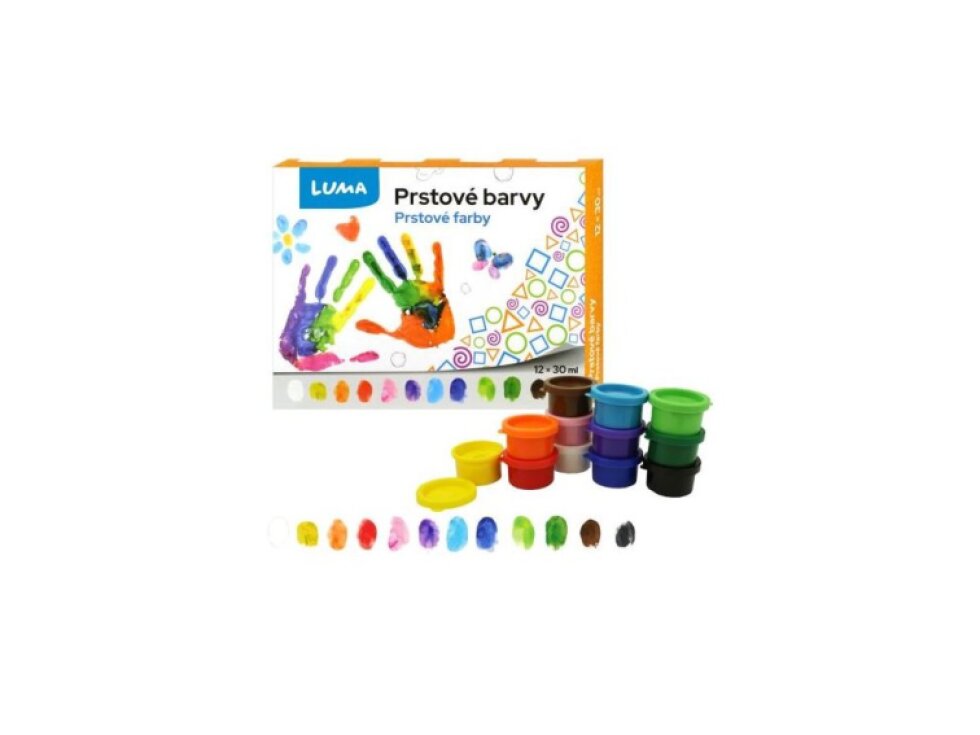 Prstové barvy 12x30ml