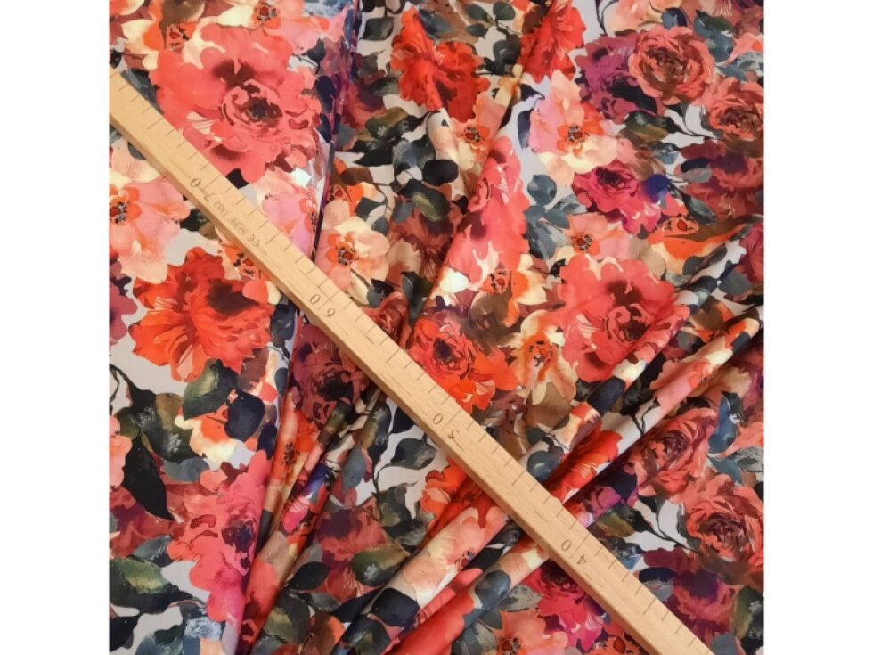 Teplákovina - Abstraktní růže 180š.