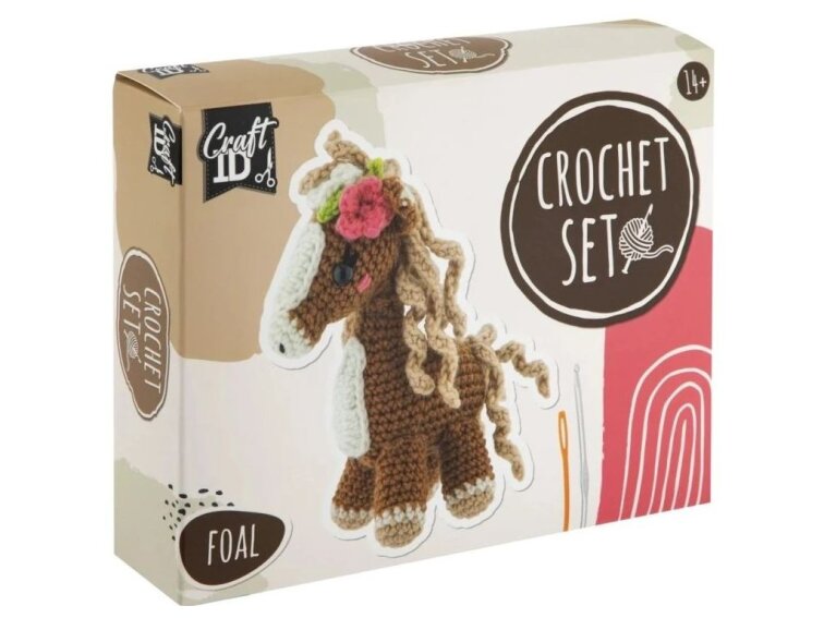 Háčkovaní - Hříbě, 14x4x16 cm