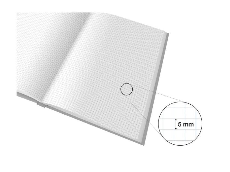 Záznamová kniha A5, 100l/čtvereček - Fialky