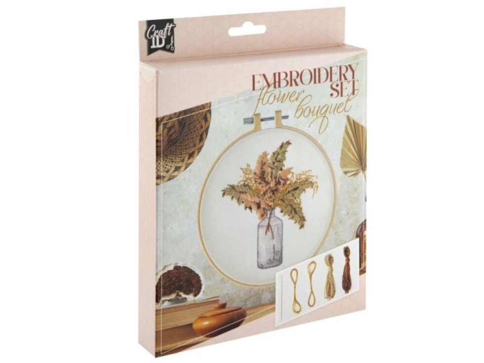 Vyšívání - Květiny ve váze