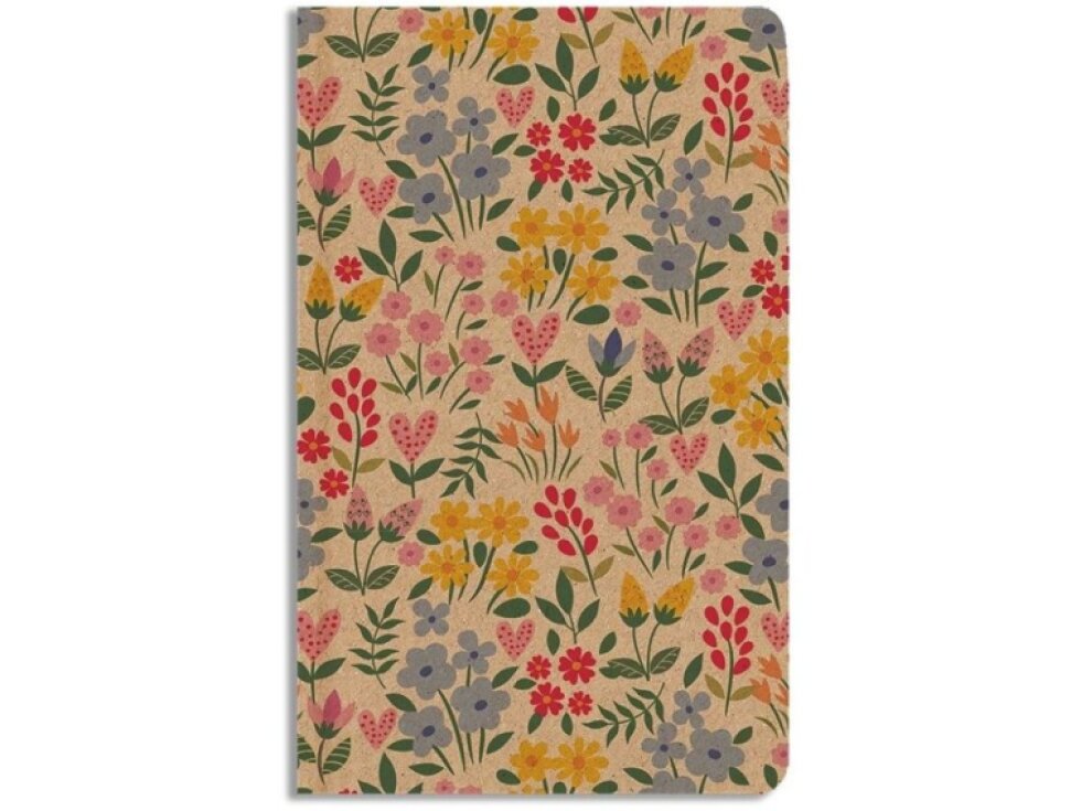 Notes A5 - linkovaný - KRAFT Kytičky