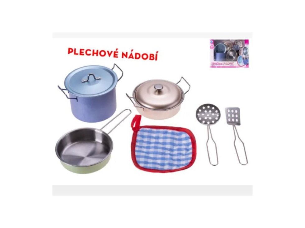 Nádobí plechové 8ks v krabičce