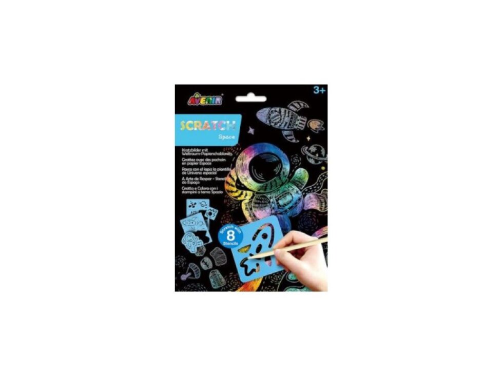 Avenir - Škrabací obrázky podle šablony - Vesmír