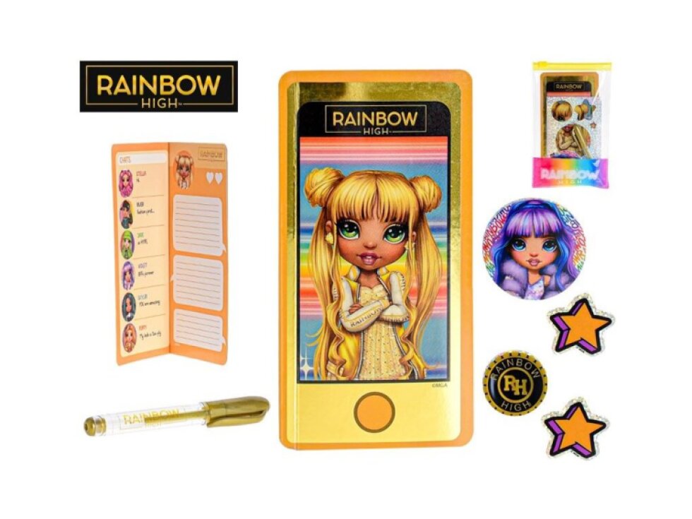 Rainbow High A6 zápisník s perem 4barvy