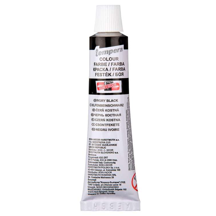 Koh-I-Noor Temperové barvy 16 ml - Černá