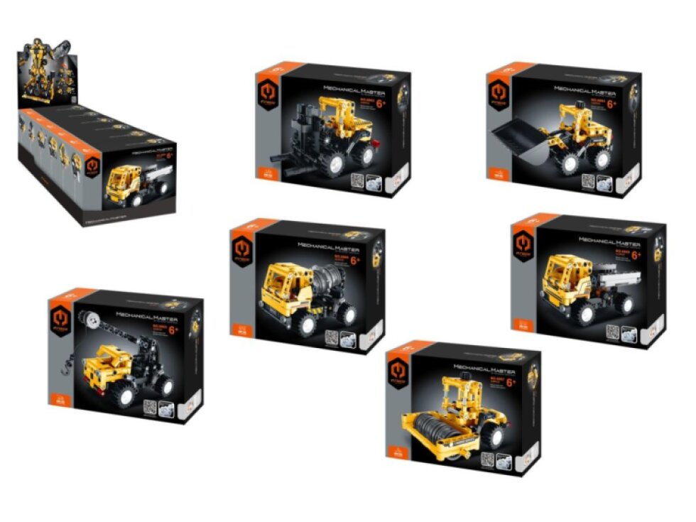 Stavebnice iM.MASTER stavební stroj plast 6 druhů