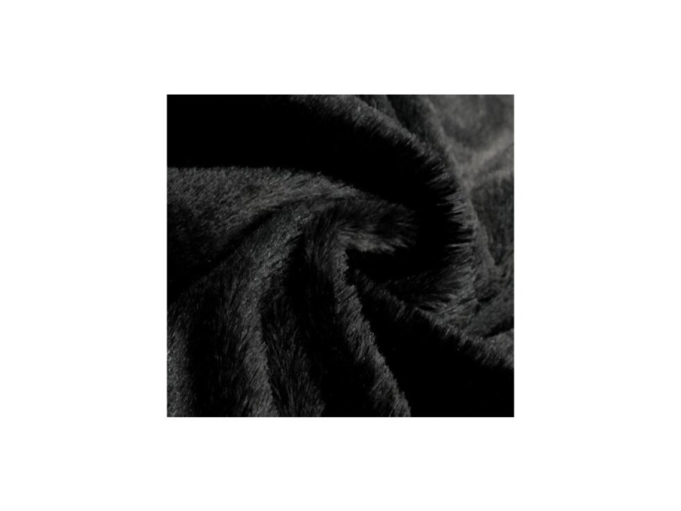 Imitace kožešiny - Černá