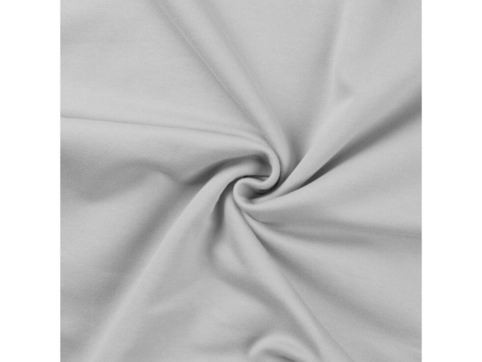 Jednobarevná teplákovina 235g - Světle šedá, stříbrná