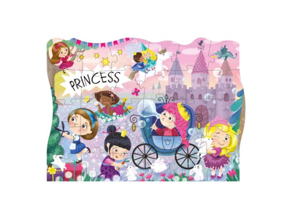 DODO Puzzle: Princezny 27x20cm 30 dílků