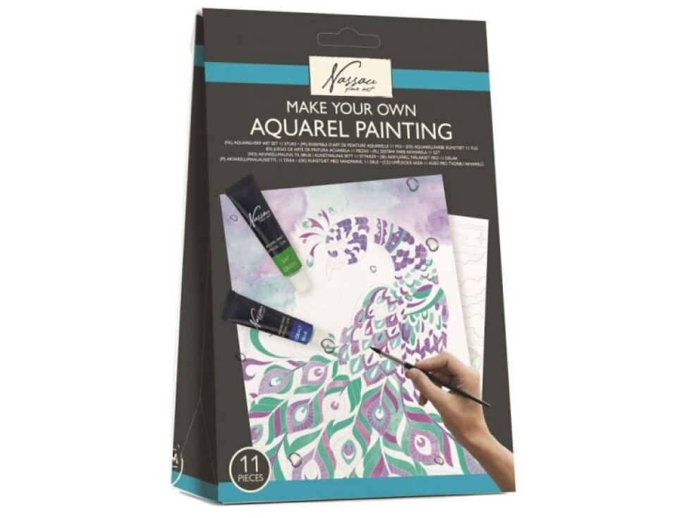 Umělecká sada akvarelových barev - zvířata