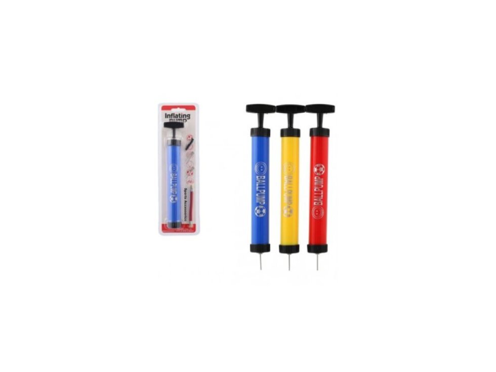 Pumpička na míče ruční plast 28cm s kovovými hroty 3