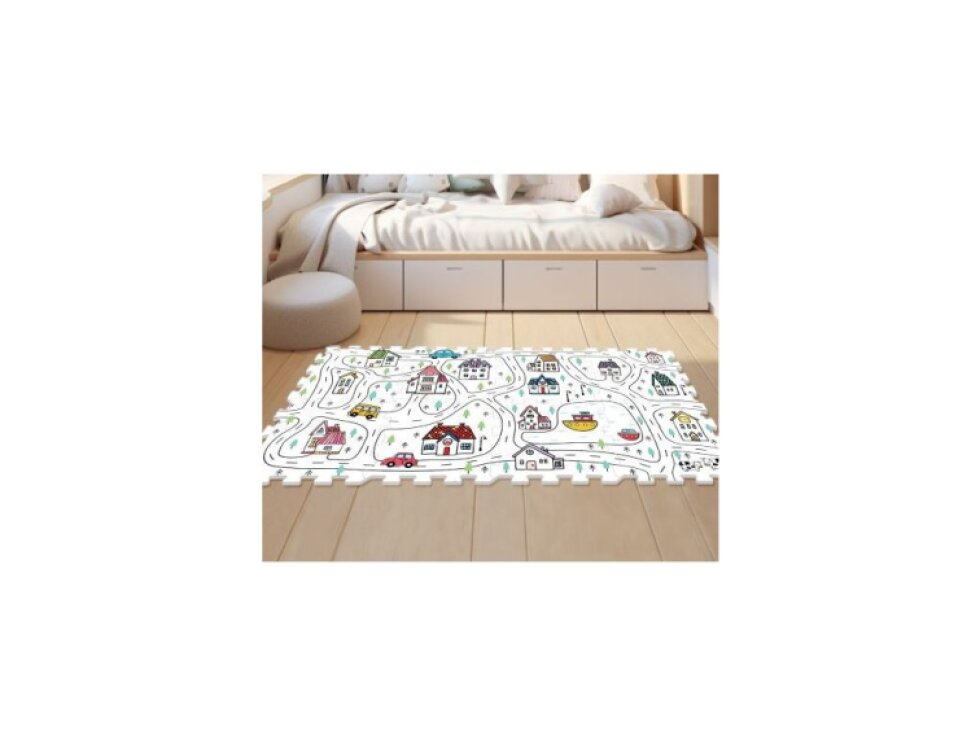 Puzzle pěnové - Město 8ks