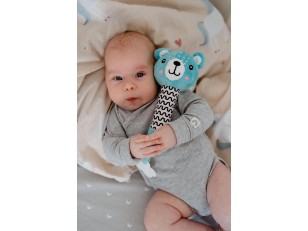 Medvídek babyted pískátko/kousátko medvěd plyš 0m+