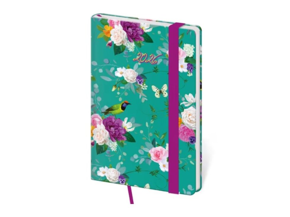 Kapesní diář Vario Romance s gumičkou