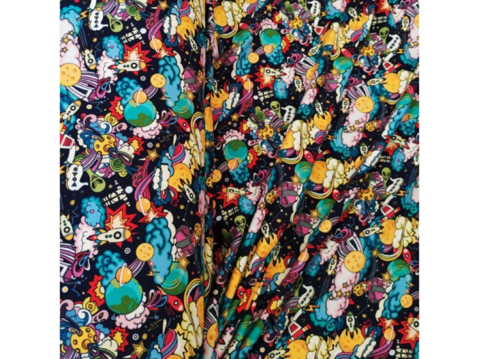 Teplákovina, počesaná - Kreslený vesmír