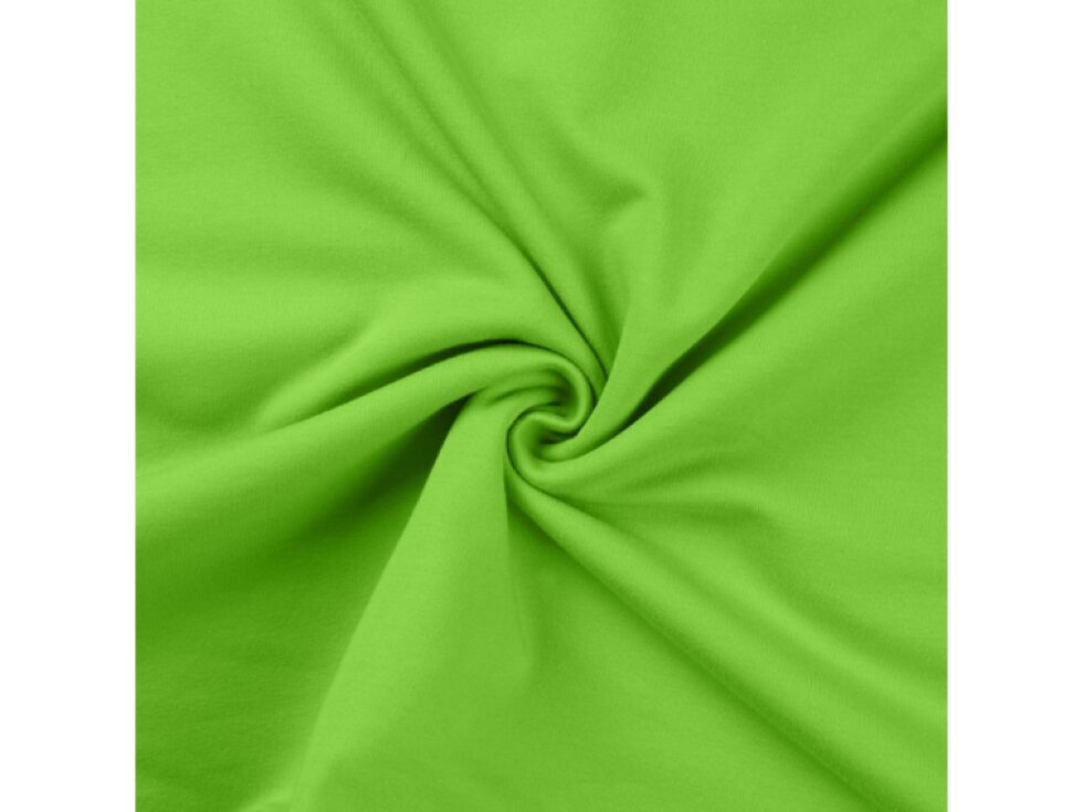 Jednobarevná teplákovina 235g - Zelená, limetková