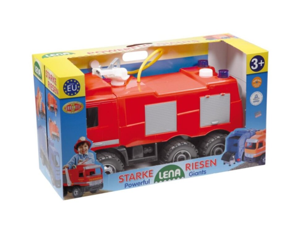 Mercedes auto hasiči plast 60cm stříkací vodu nádržka 1,6l