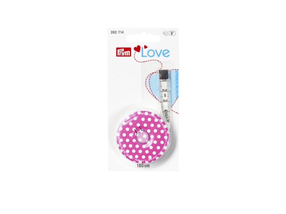 PRYM LOVE - Metr krejčovský samonavíjecí - růžový