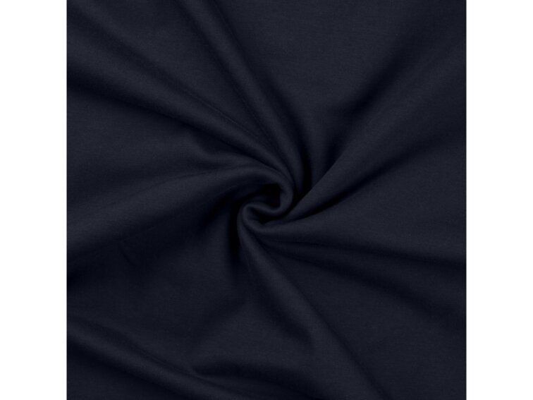 Jednobarevná teplákovina 235g - Tmavě modrá