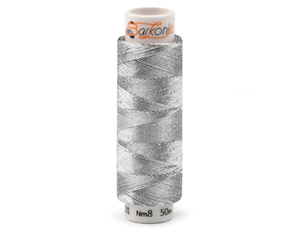 Metalické nitě Elisabeth - stříbrná