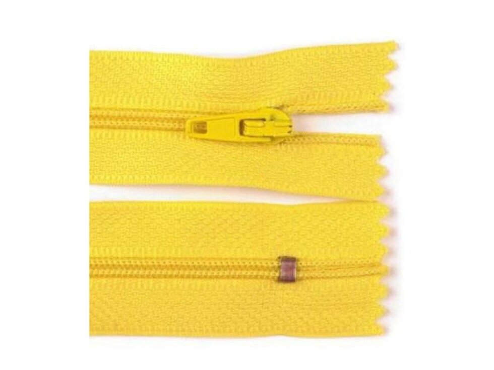 Spirálový zip 3 mm, pinlock - Žlutá