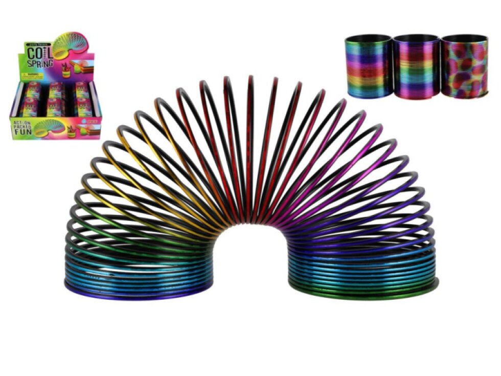 Spirála/pružina barevná plast průměr 8,5cm