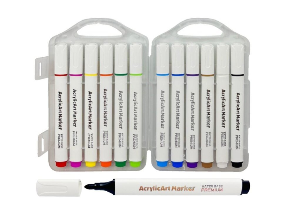 Akrylové popisovače - 12 ks