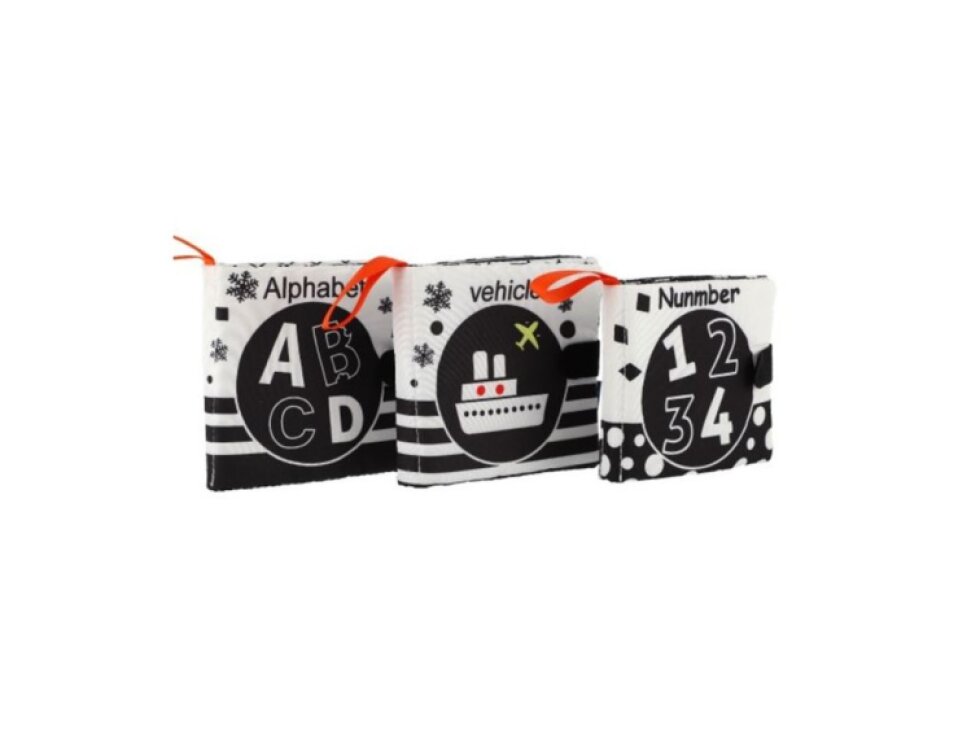 Kontrastní, měkká, látková knížka