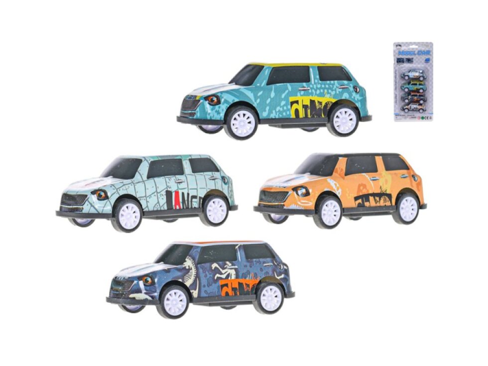 Auto terénní - zpětný chod - 4 ks