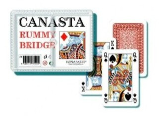 Canasta společenská hra - karty 108ks v papírové krabičce