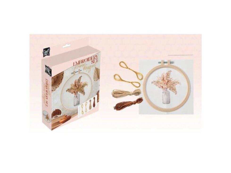 Vyšívání - Květiny ve váze