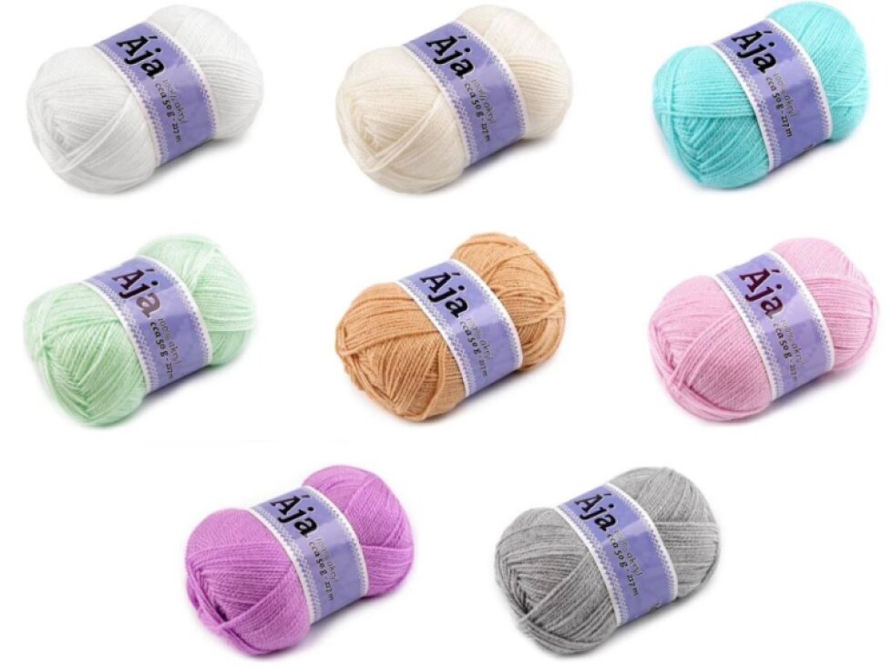 Pletací příze Ája 50 g - Mix