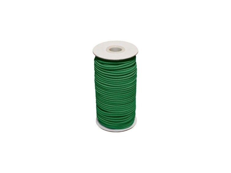 Klobouková guma 2mm - Zelená