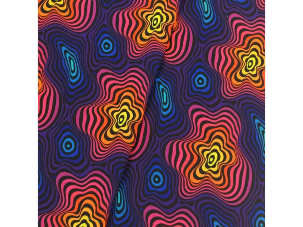 Zimní softshell 10/3 - Duhová abstrakce