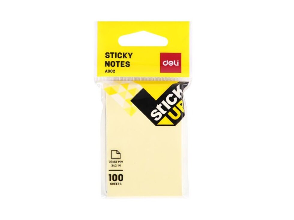 Bloček samolepící STICK UP žlutý 51 x 76mm