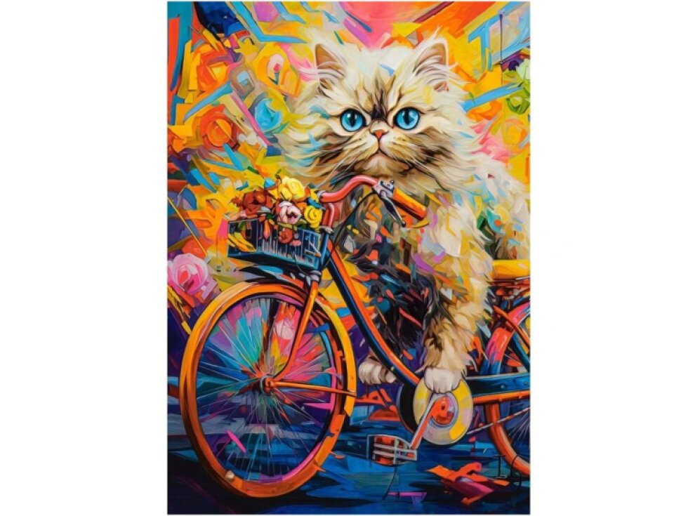 Puzzle Castor 500 dílků - Kočka na kole
