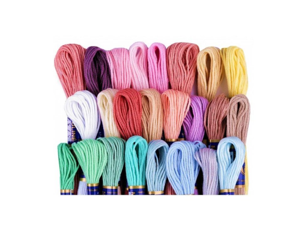 Vyšívací příze - MOULINE, PUPPETS - MIX barev