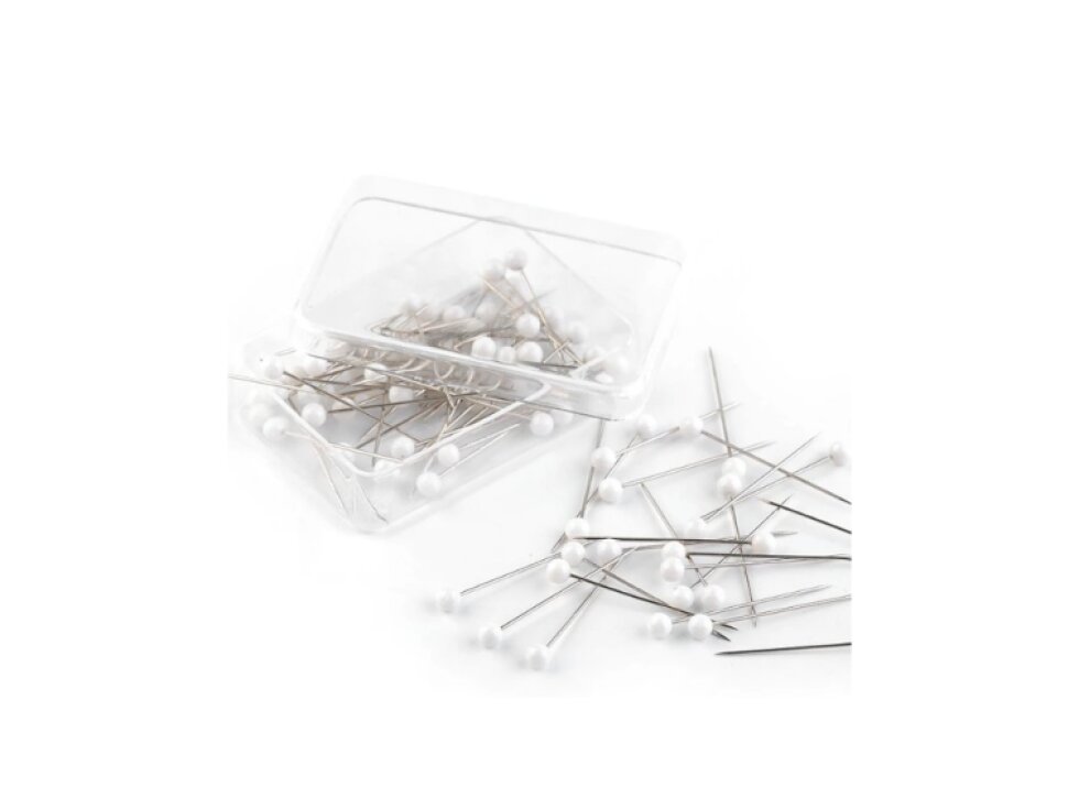 Koh-i-noor - Špendlík napichovací kalený tenký 31x0,6mm, bílá
